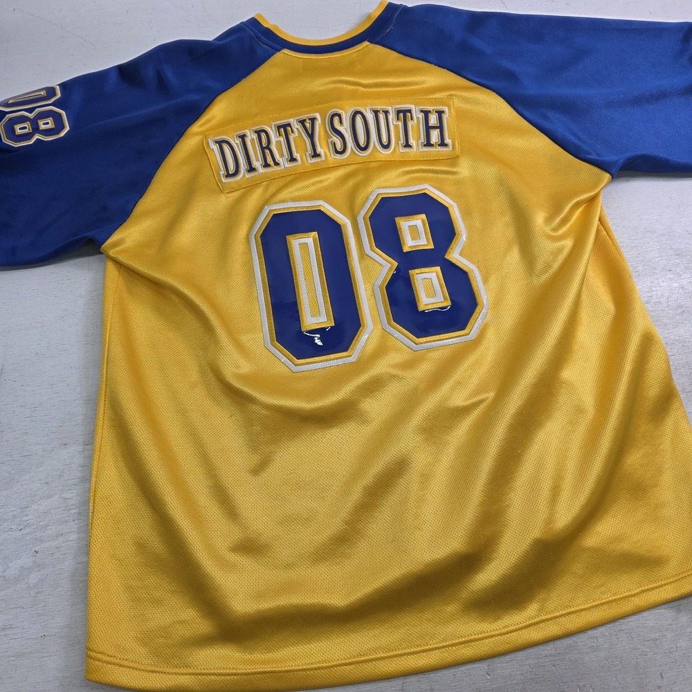 Vintage NYC 212 Dirty South 08 City Series Stitched Vinyl Football Jersey Men XL - Picture 9 of 15